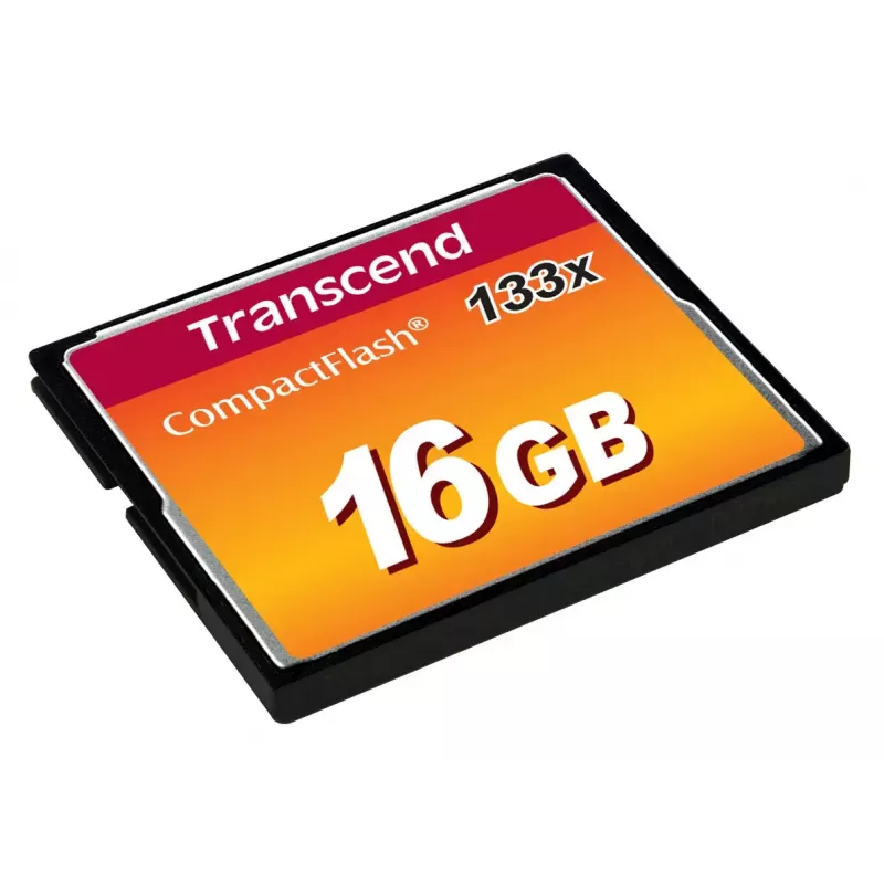 CompactFlash-kaart Transcend TS16GCF133 16 GB, 50 MB/s lezen, 20 MB/s schrijven