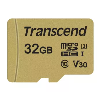 Flashgeheugen Transcend 32 GB MicroSDHC UHS-I 500S