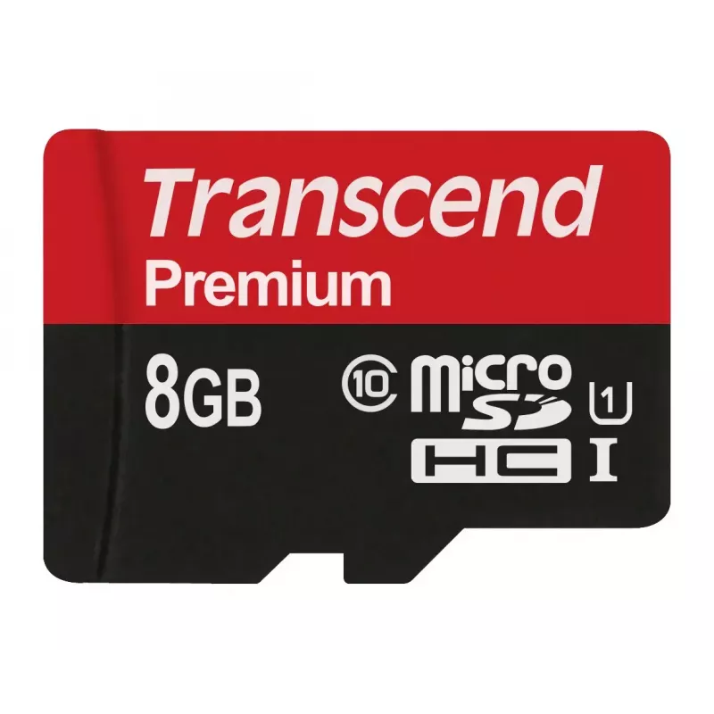 Flashgeheugen Transcend 8 GB MicroSDHC Class 10 UHS-I TS8GUSDCU1