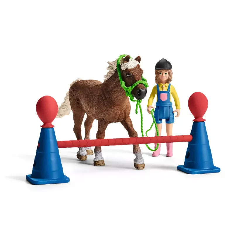 Pony agility-training Schleich 42481 veelkleurig kunststof 3-8 jaar