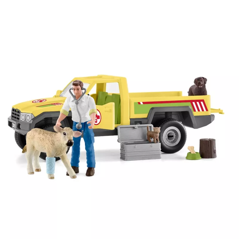 Dierenartsbezoek op de boerderij Schleich FARM WORLD 42503