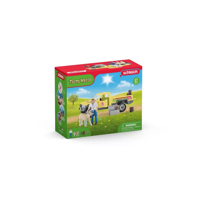 Dierenartsbezoek op de boerderij Schleich FARM WORLD 42503