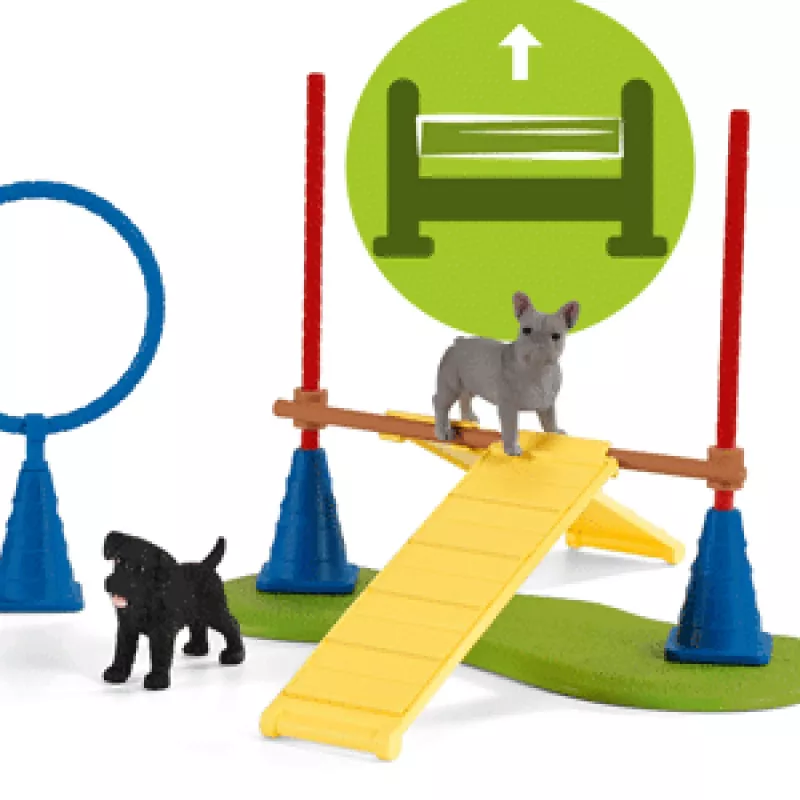 schleich Farm Life puppy agility-training, Farm World, 3 jaar, veelkleurig