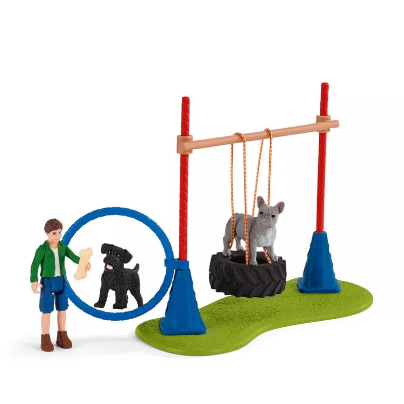 schleich Farm Life puppy agility-training, Farm World, 3 jaar, veelkleurig