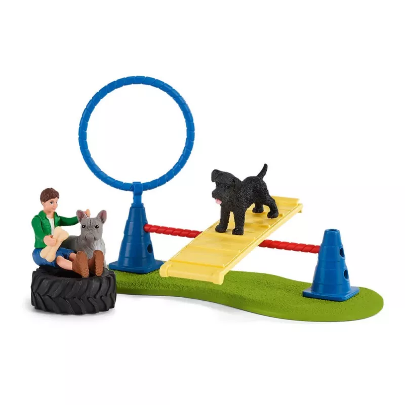 schleich Farm Life puppy agility-training, Farm World, 3 jaar, veelkleurig