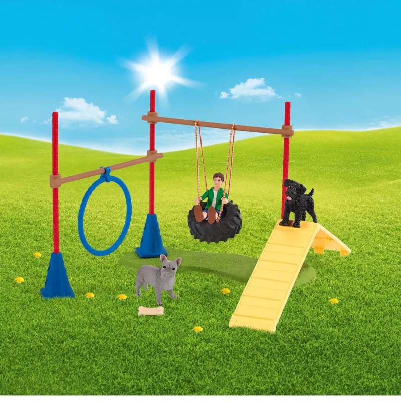 schleich Farm Life puppy agility-training, Farm World, 3 jaar, veelkleurig