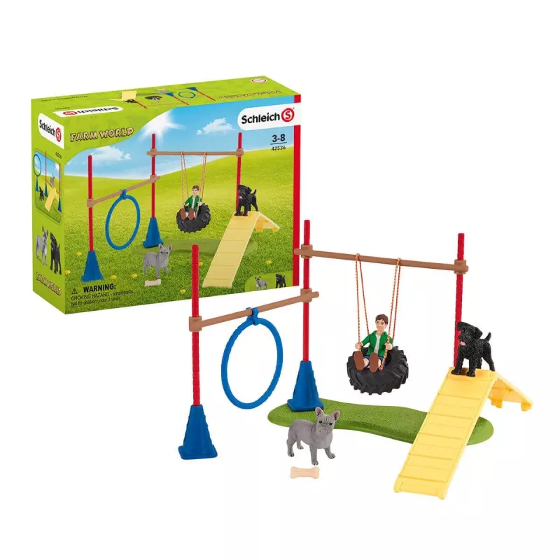 schleich Farm Life puppy agility-training, Farm World, 3 jaar, veelkleurig