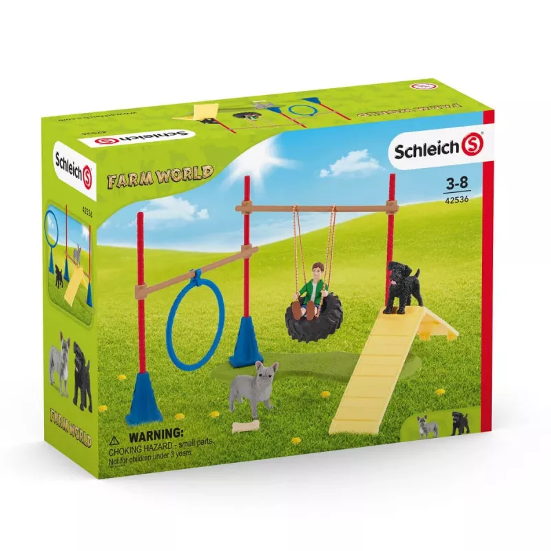 schleich Farm Life puppy agility-training, Farm World, 3 jaar, veelkleurig