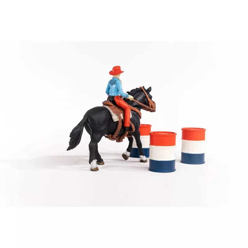 schleich Cowgirl Barrel Racing Fun, 3 jaar, veelkleurig