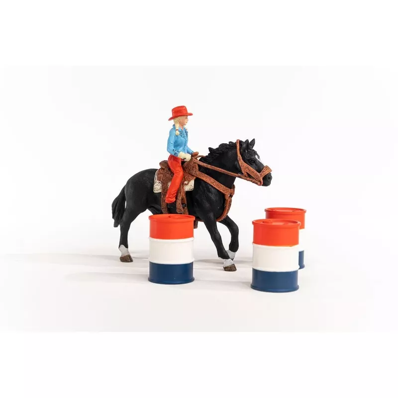 schleich Cowgirl Barrel Racing Fun, 3 jaar, veelkleurig