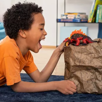 schleich ELDRADOR CREATURES magma-hagedis, 7 jaar, lavawereld, monsters en draken, zwart, rood, kunststof