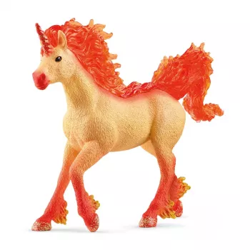 Speelgoed Schleich BAYALA Elementa vuur-eenhoornhengst oranje 70756S