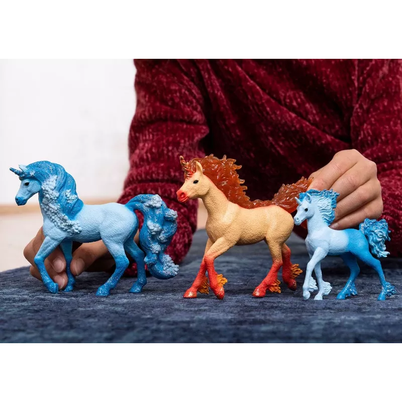 Speelgoed Schleich BAYALA Elementa vuur-eenhoornhengst oranje 70756S