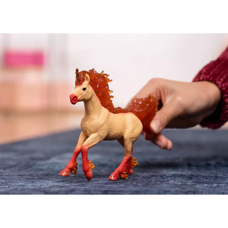 Speelgoed Schleich BAYALA Elementa vuur-eenhoornhengst oranje 70756S