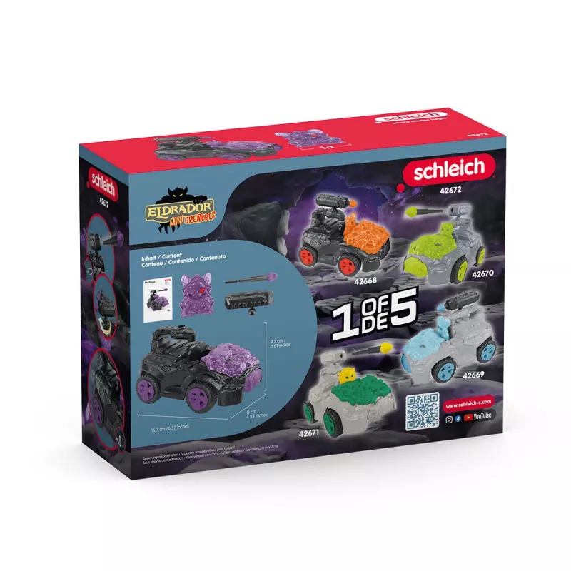 Schleich Shadow CrashMobile met mini-wezen zwart paars 42672