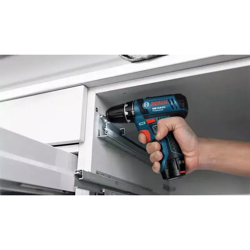 Pistoolgreepboormachine Bosch GSB 12V-15, 1300 t/min, 2 Ah accu