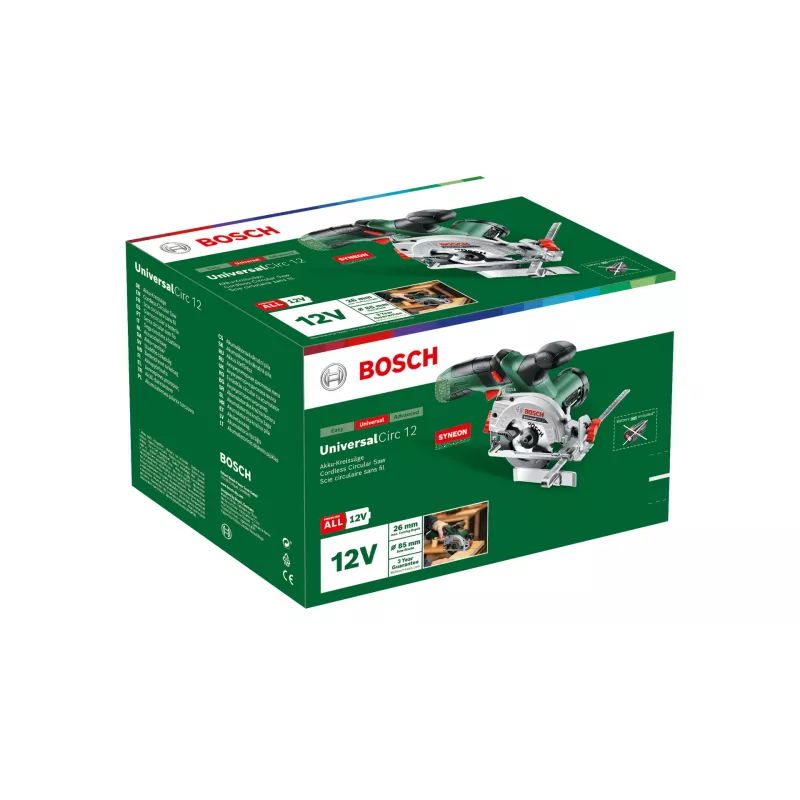 Bosch UniversalCirc 12 06033C7003 accucirkelzaag, 85 mm, 12 V, zonder accu