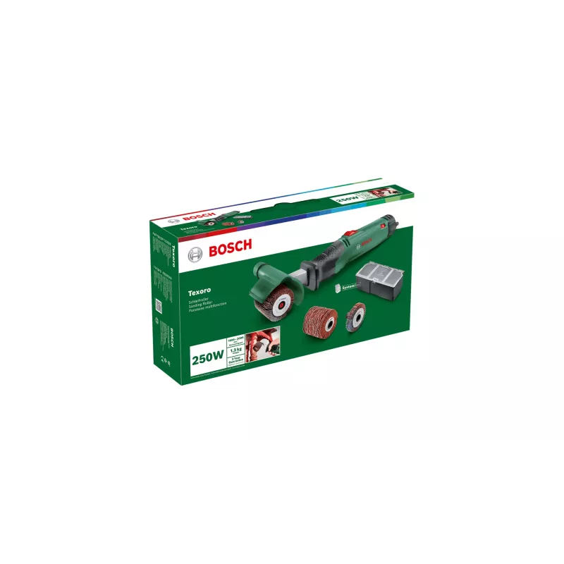 Bosch Texoro schuurwals 3000 t/min zwart, groen, grijs 250 W