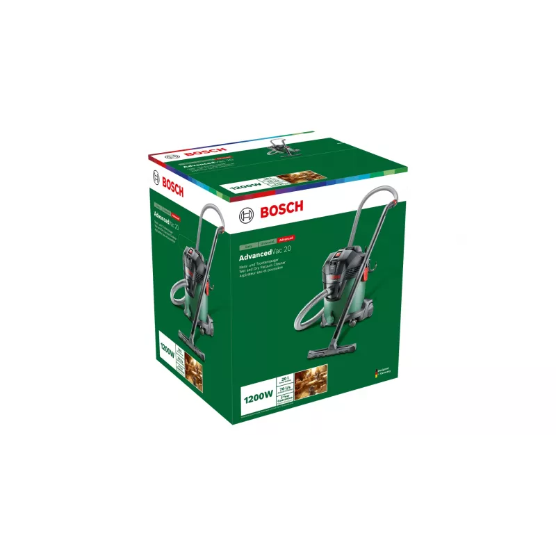 Bosch AdvancedVac 20 300 AW 20 L zwart, groen