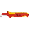 Vast mes Knipex 009855 metaalkleurig rood geel