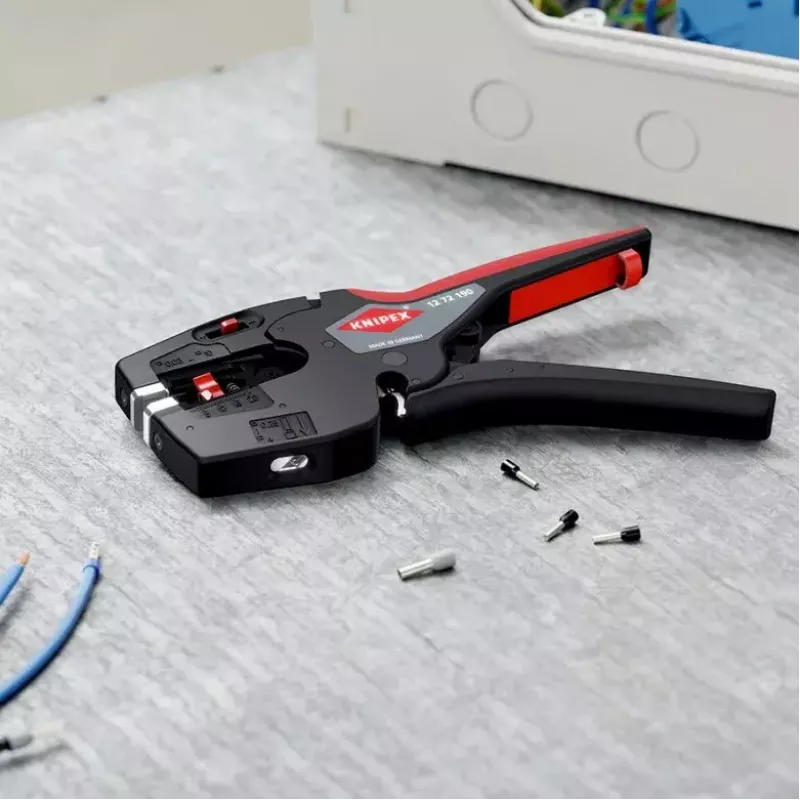 Knipex 12 72 190 tang staal kunststofgreep zwart rood 190 mm