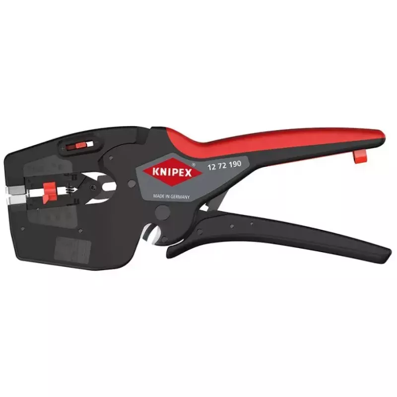 Knipex 12 72 190 tang staal kunststofgreep zwart rood 190 mm