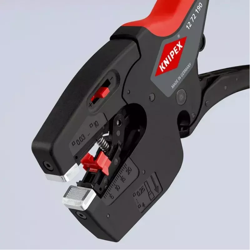 Knipex 12 72 190 tang staal kunststofgreep zwart rood 190 mm