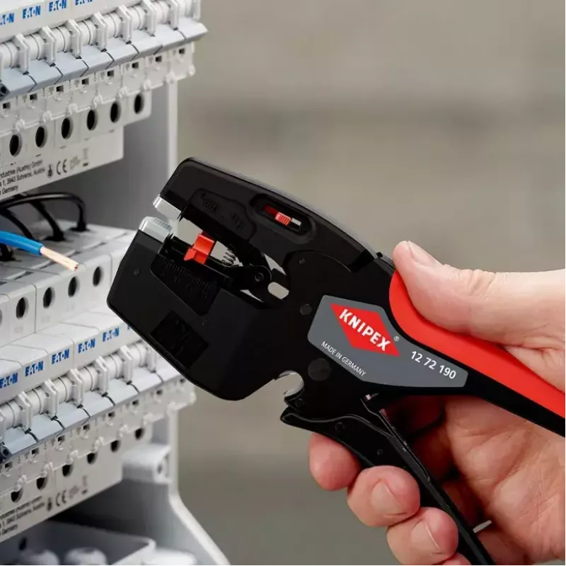 Knipex 12 72 190 tang staal kunststofgreep zwart rood 190 mm