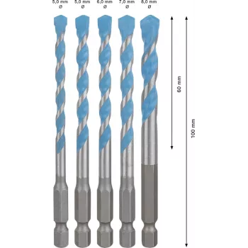 Bosch Expert HEX-9 steenboor 5 stuks