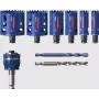 Bosch 2 608 900 445 Expert Tough Material gatenzagenset, 9 stuks, met Power Change Plus-adapter