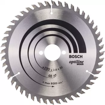 Bosch Optiline Wood cirkelzaagbladen, hout, 19 cm, Bosch, 340 g, 1 st.