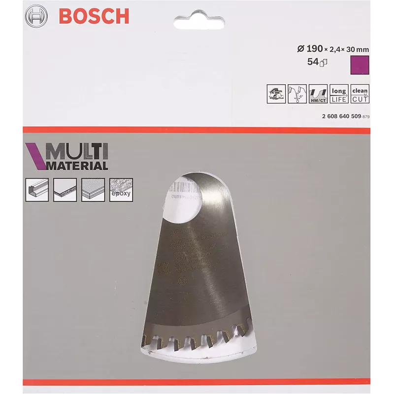 Bosch Optiline Wood cirkelzaagbladen, hout, 19 cm, Bosch, 340 g, 1 st.
