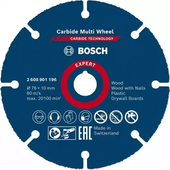Bosch 2 608 901 196 rotatiegereedschap slijp-/slijpaccessoire kunststof, hout doorslijpschijf