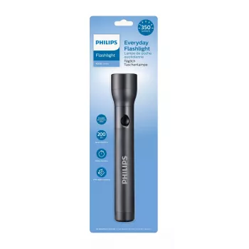 Philips SFL4003T/10 zaklamp zwart drukschakelaar-zaklamp LED