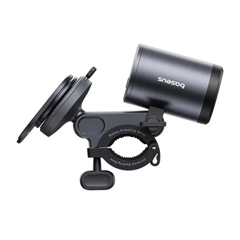 Fietshouder Baseus PrimeTrip 2-in-1 telefoonhouder met zaklamp, zwart