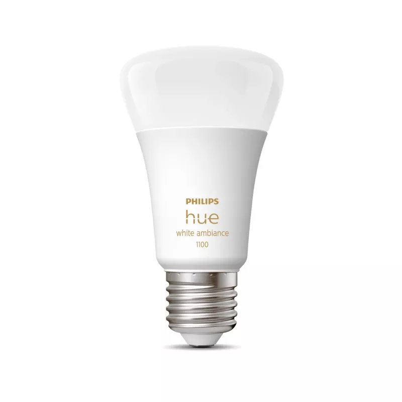 Philips Hue White Ambiance A60 – E27 slimme lamp – 1100, slimme lamp, Bluetooth/Zigbee, wit, LED, E27, A60