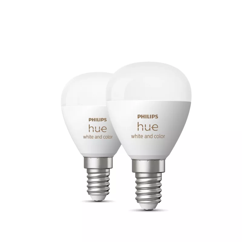 Philips Hue White and Color Ambiance Lustre – E14 slimme lamp – (2-pack)