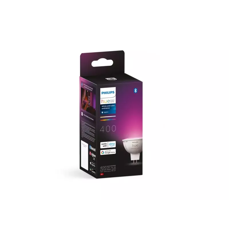 Philips Hue White and Colour Ambiance MR16 LED-lamp, GU5.3, 12 V, 6,3 W, 400 lm, dimbaar
