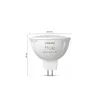 Philips Hue White & Color Ambiance MR16 GU5.3 slimme spotlamp, 6,3 W, 2 stuks