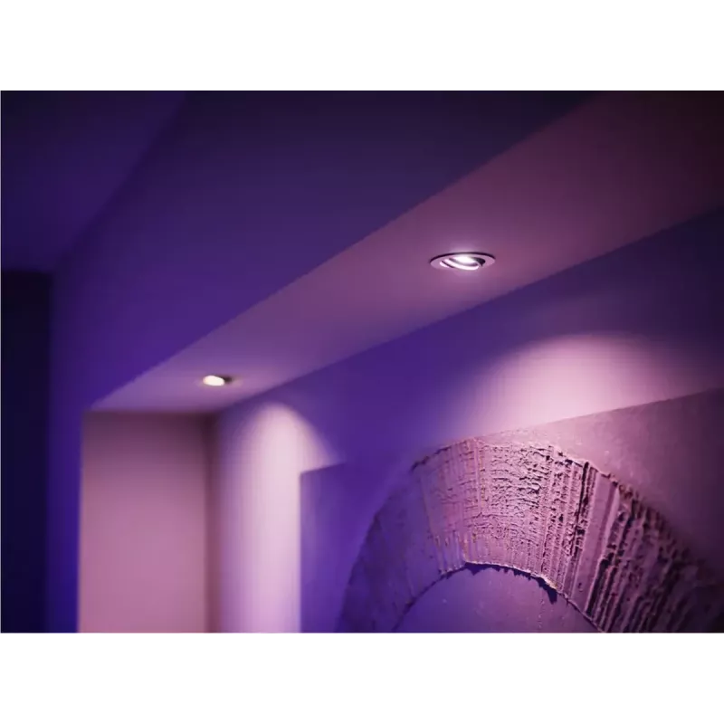 Philips Hue White & Color Ambiance MR16 GU5.3 slimme spotlamp, 6,3 W, 2 stuks