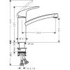 Hansgrohe Focus M41 eengreeps keukenmengkraan 160, 1jet, chroom