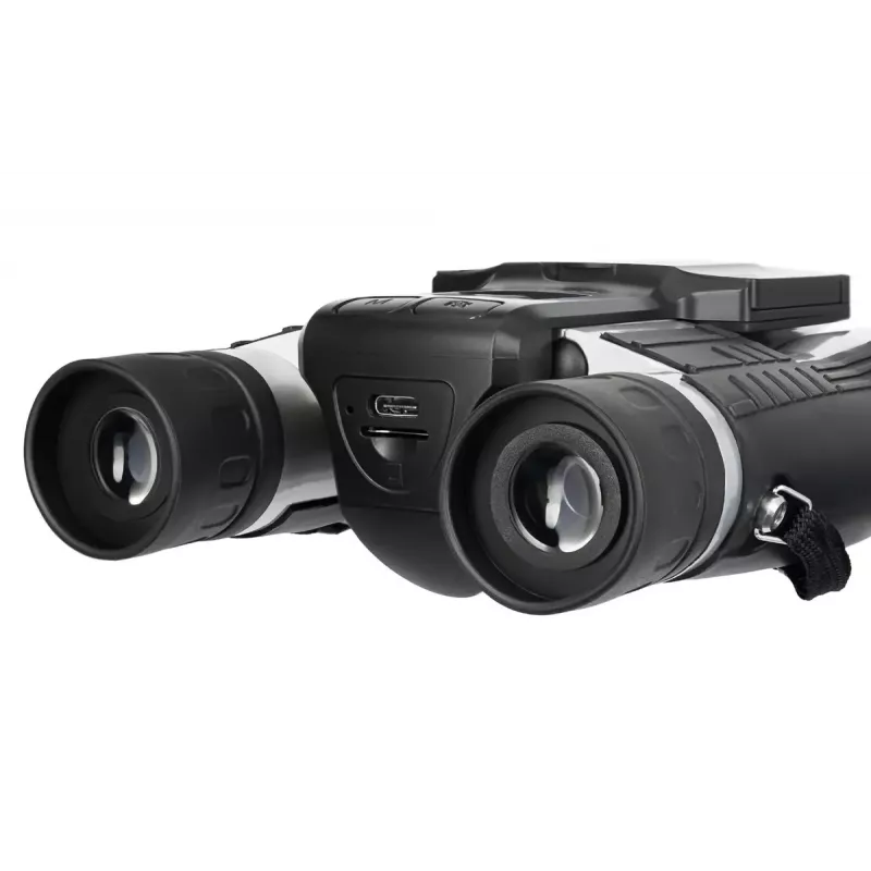 Verrekijker Levenhuk Atom DB20 met 20-voudige vergroting en ingebouwde 2-MP-camera, LCD-display
