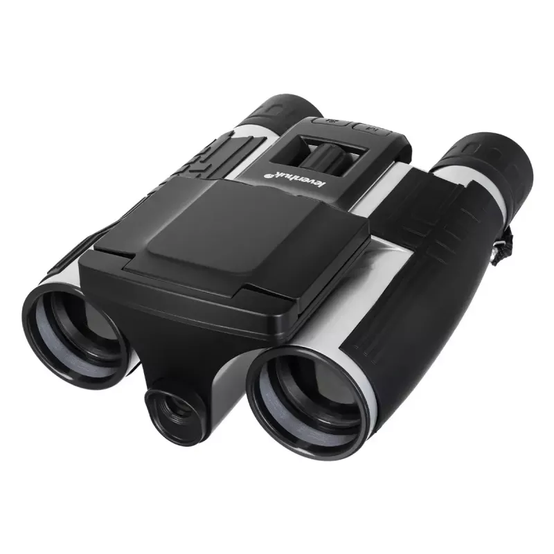 Verrekijker Levenhuk Atom DB20 met 20-voudige vergroting en ingebouwde 2-MP-camera, LCD-display
