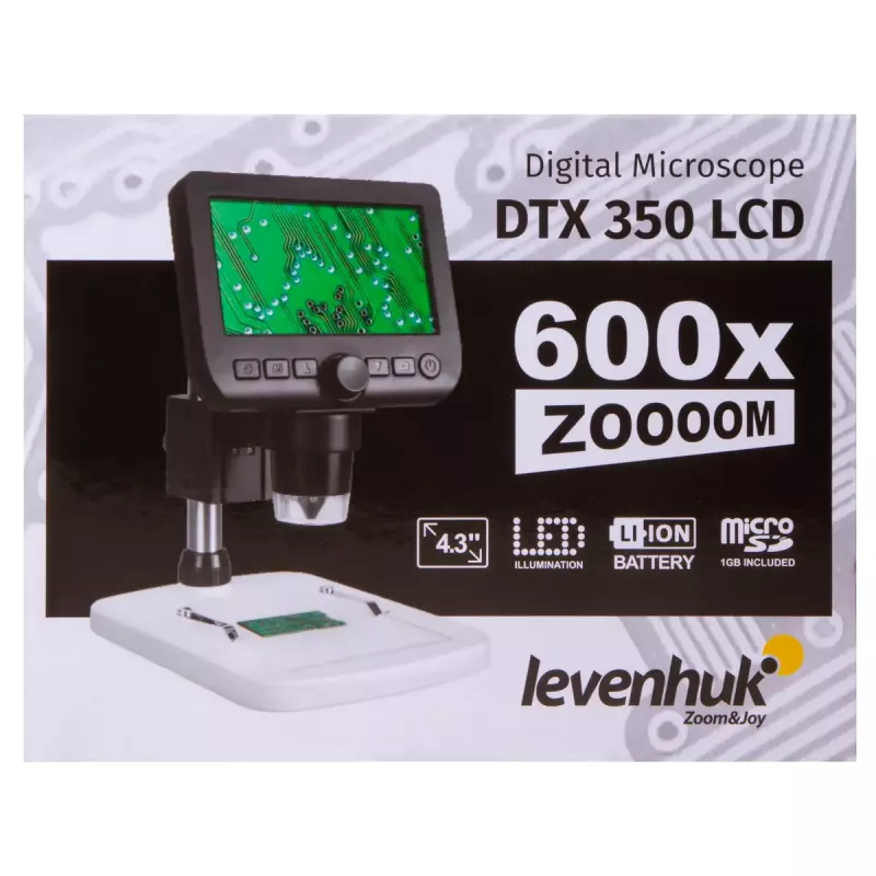 Digitale microscoop Levenhuk DTX 350 LCD 600-voudige vergroting