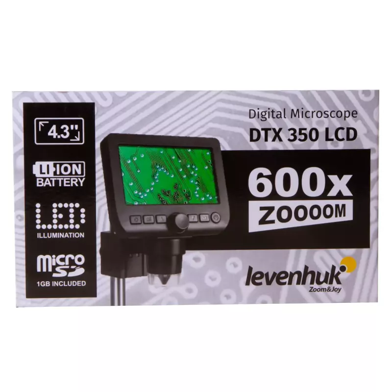 Digitale microscoop Levenhuk DTX 350 LCD 600-voudige vergroting