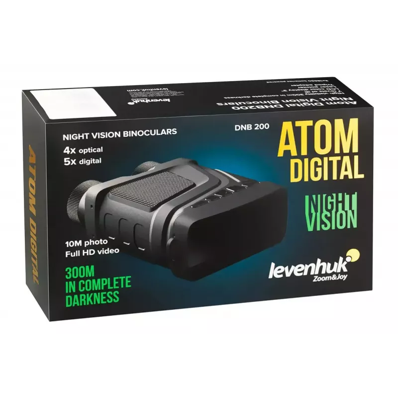 Nachtkijkverrekijker Levenhuk Atom DNB200 — 2-voudige vergroting, 200 m detectiebereik