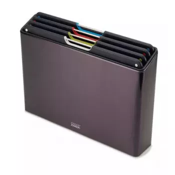 Snijplank Joseph Joseph Folio Steel rechthoekig carbon 356x263mm