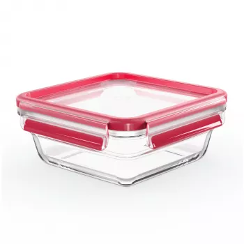 EMSA CLIP & CLOSE N10414 Vierkante box 0,8 L transparant 1 stuk
