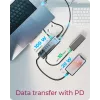 RAIDSONIC ICY BOX 9-in-1 hub met Power Delivery, USB 3.2 Gen 2 Type-C/Type-A host, aluminium, blauw