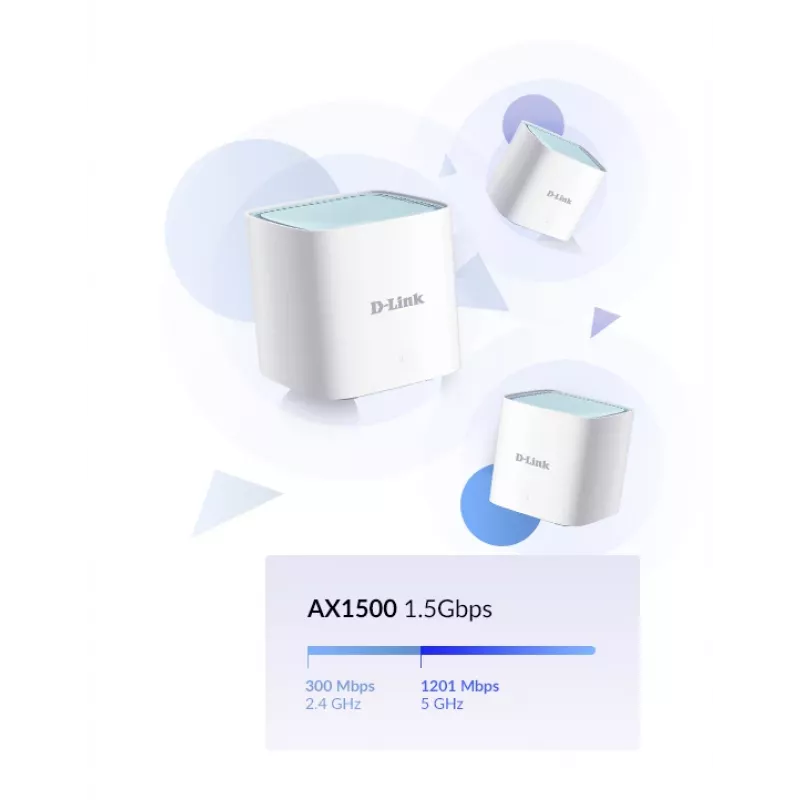 Mesh-systeem D-Link EAGLE PRO AI AX1500 dual-band Wi-Fi 6